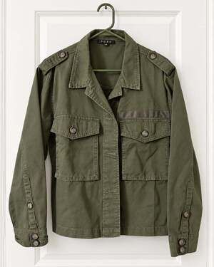 FORE Olive Green Military Utility Jacket Size L